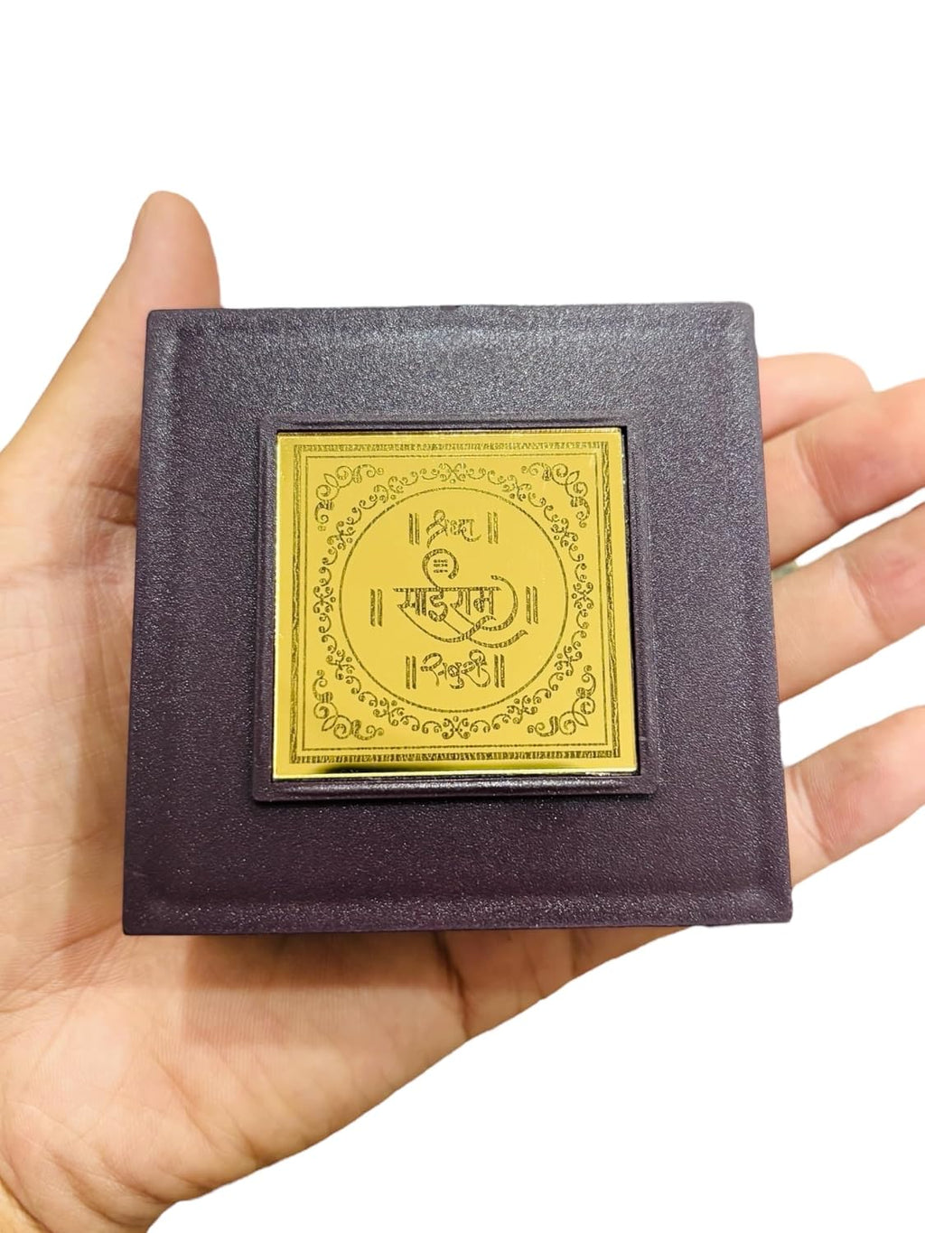 Sai Baba Pocket Temple Charna Paduka Shirdi Mandir | God Idol Bhagwan | Diwali Geift Itm | Jai Sai Ram | Religious Gift for Mom & Dad (SAI Baba)